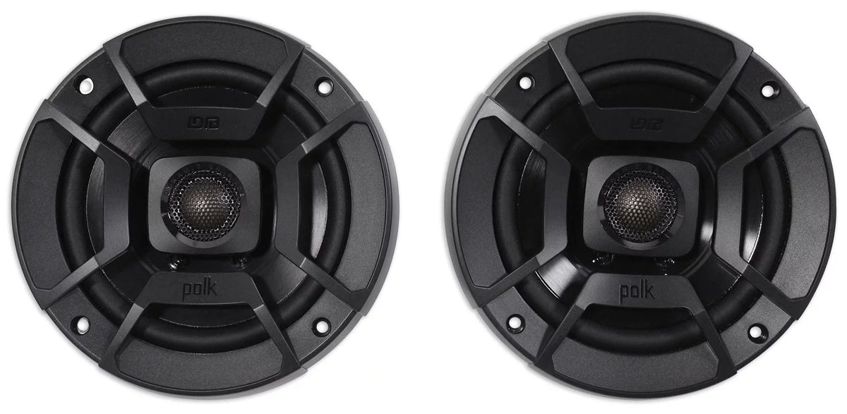 Rockville (2) Marine/ATV/Motorcycle/Boat Watt with Bundle (2) Speakers Audio RPB1 10 Polk Audio 5.25" DB522 600w Car