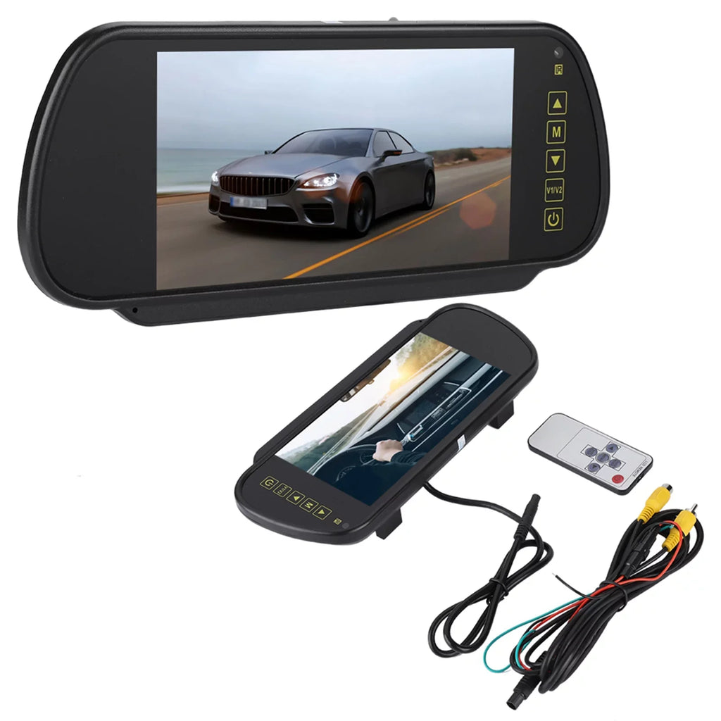 Durlclth Mirror-7inch View Bracket Mirror Car Rear Rearview Monitor Dimming With Camera Rearview Auto LCD