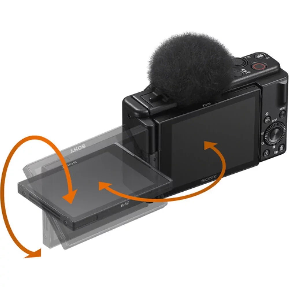 Camera (4 Vlogger Items) Kit ZV-1F Vlogging | Accessory Cleaning Camera Precision K&M Camera + + Cloth Bundle Cleaning with Black Kit Design