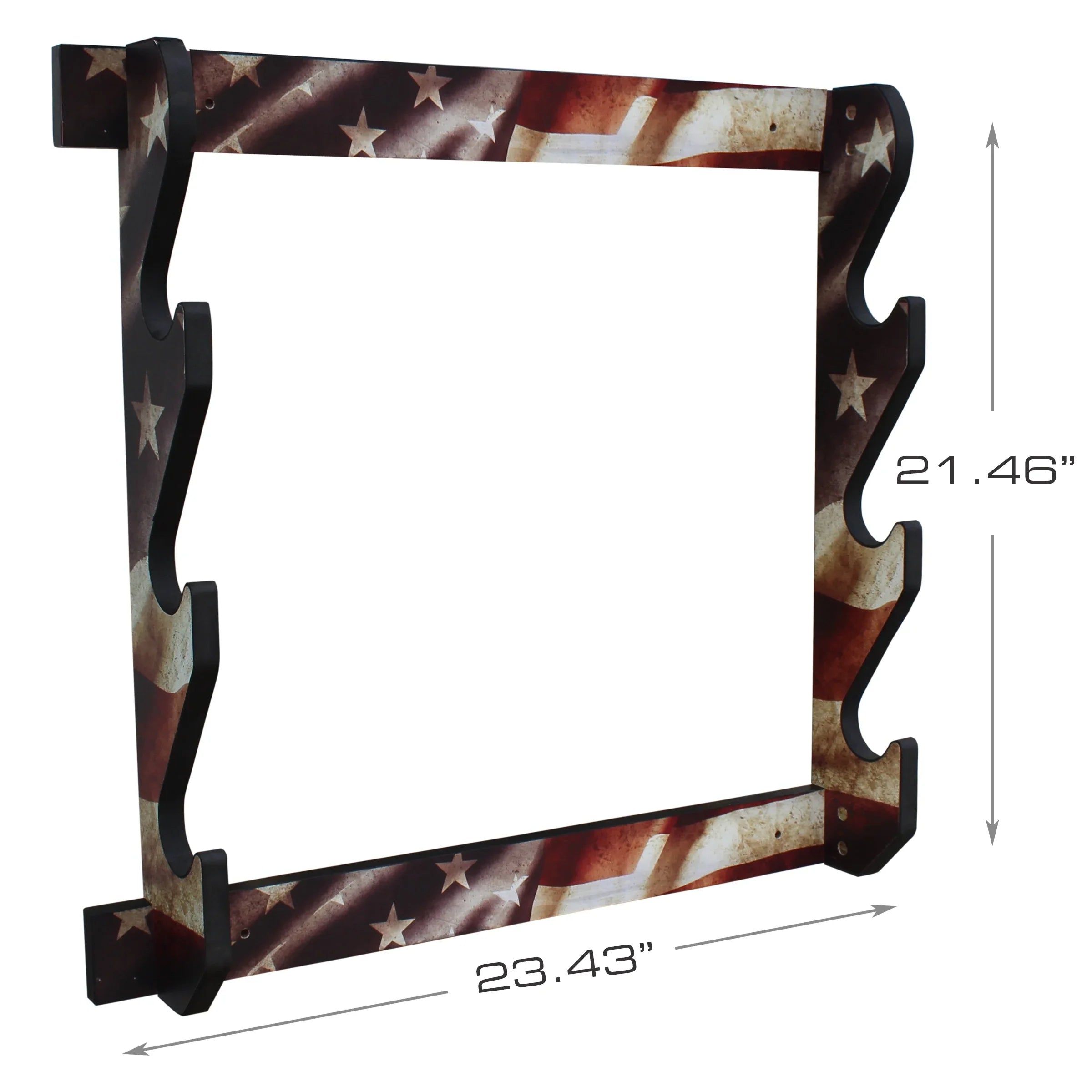 '- Rifle/Shotgun Assembly Indoor Easy Wall Finish Storage Creek Rush Convenient Rack Display Creations 3 Americana