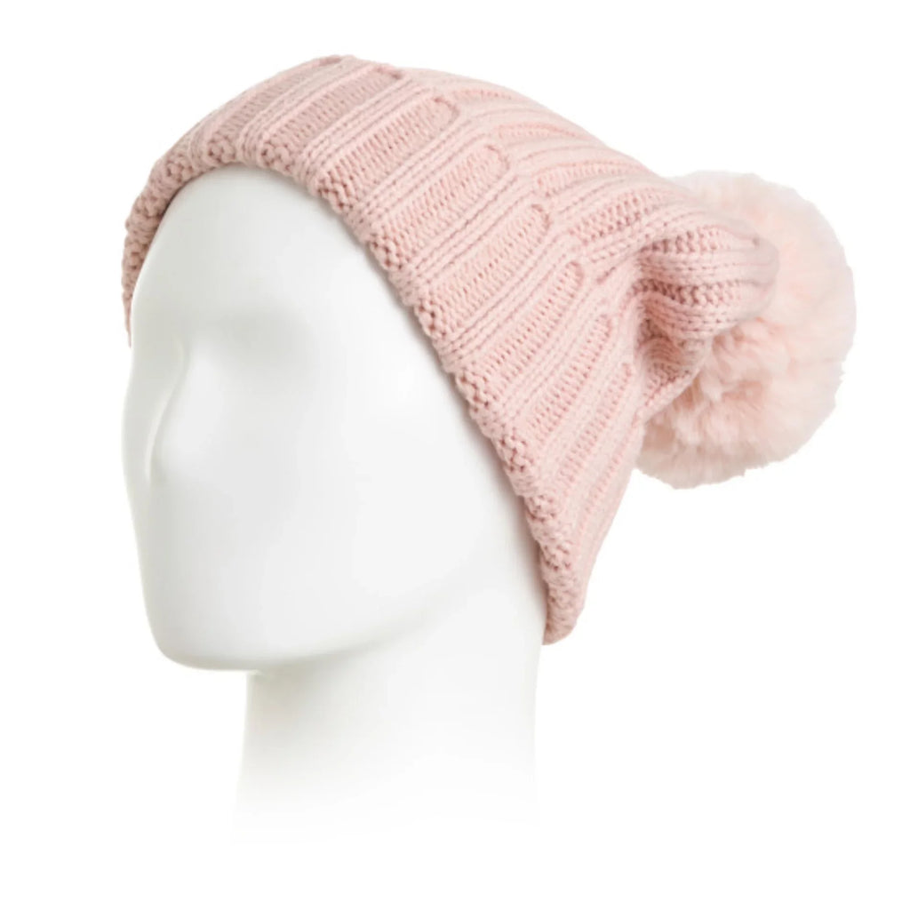 Camuto Winter Fur with Vince Gift Faux Hat Women's Pom Beanie Box