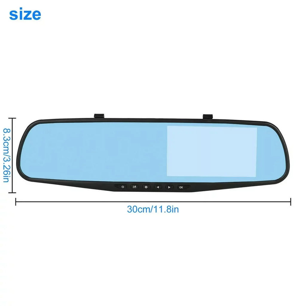 Lens 4.3" Pack for Night Monitor, 1080P Angle Detection,G-sensor Trucks,170°Wide Cars Car Front Car DVR Camera Cam Cam Vision,Parking 1 Monitor,Motion Dual Dash Rear Rearview Mirror