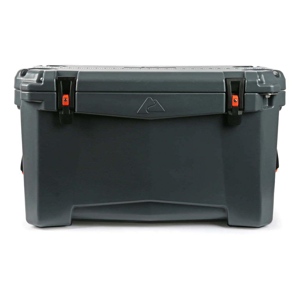 Ozark Sided Hard Cooler, 52 Quart Gray Chest Performance High Trail