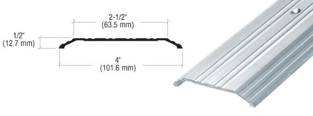CRL Length Threshold in x Saddle - 4" 185" TH014A185 1/2" Aluminum