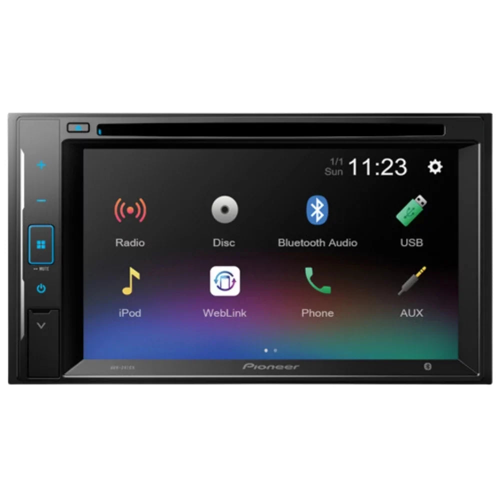 Pioneer Kit Kit Radio and for Installation Mounting Double Bundle 2004-2008 Camera, DVD with F-150 Car Din Stereo - /Bluetooth KIT395 - Multimedia Touchscreen Backup