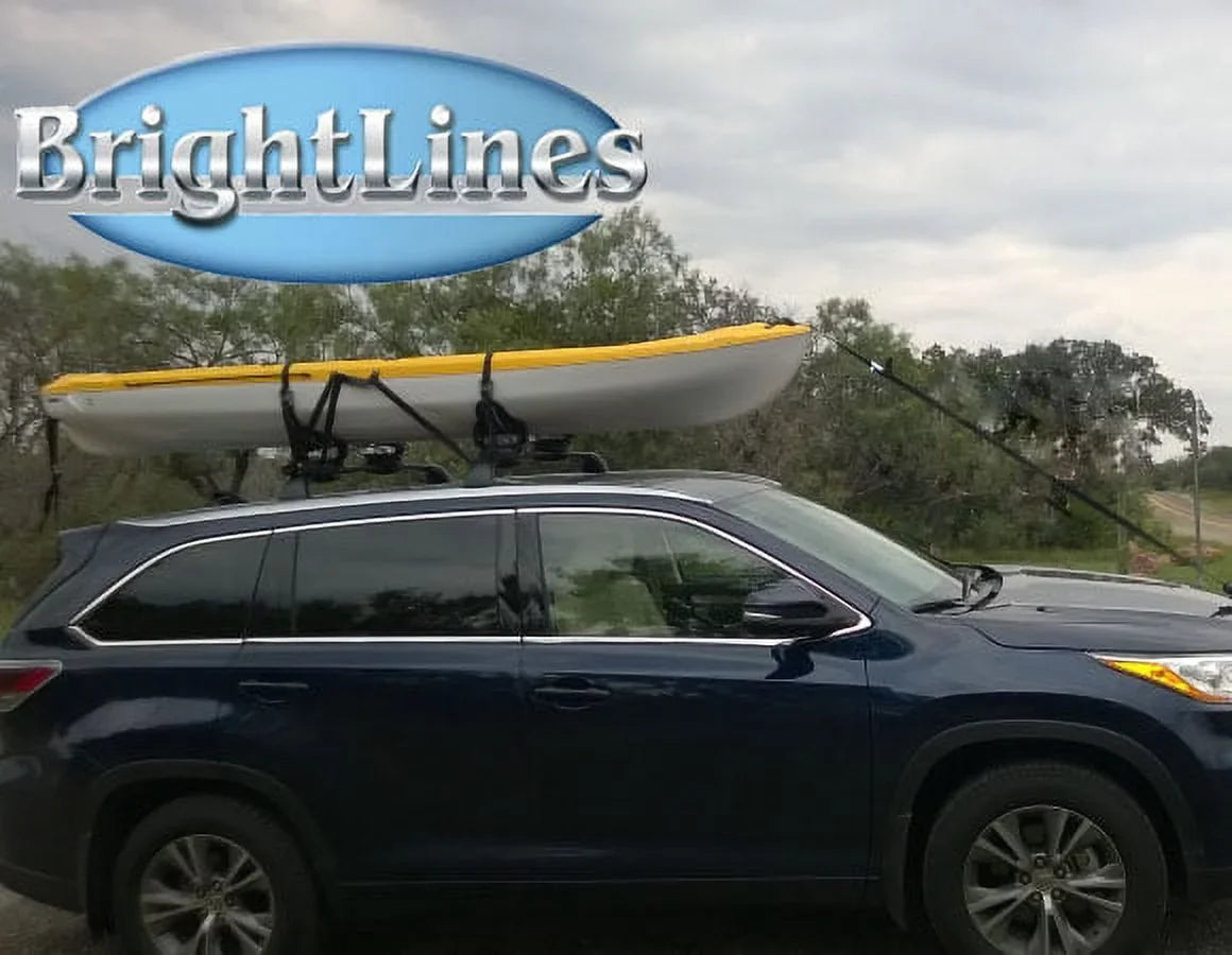 Rack SE Set Highlander XLE a Black Crossbars 2014-2019, Roof Toyota Cargo Aluminum Rack Limited 2pcs, Limited Platinum Replacement BRIGHTLINES of Top For