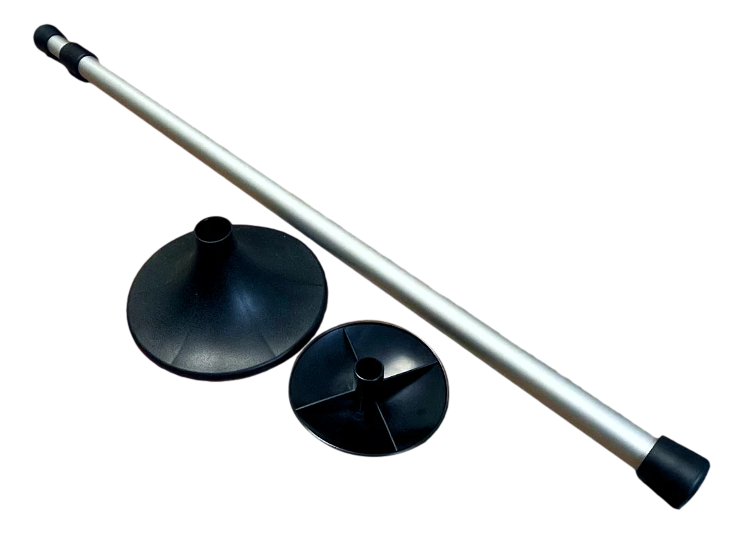 29" Mushroom 52") Base Round (Length: Snap-on Short Pontoon Adjustable Telescopic Cap Rubber Pole & Aluminum Support Height - Tall PP / Injected Pactrade Top Fastener Cover Tip Boat Marine
