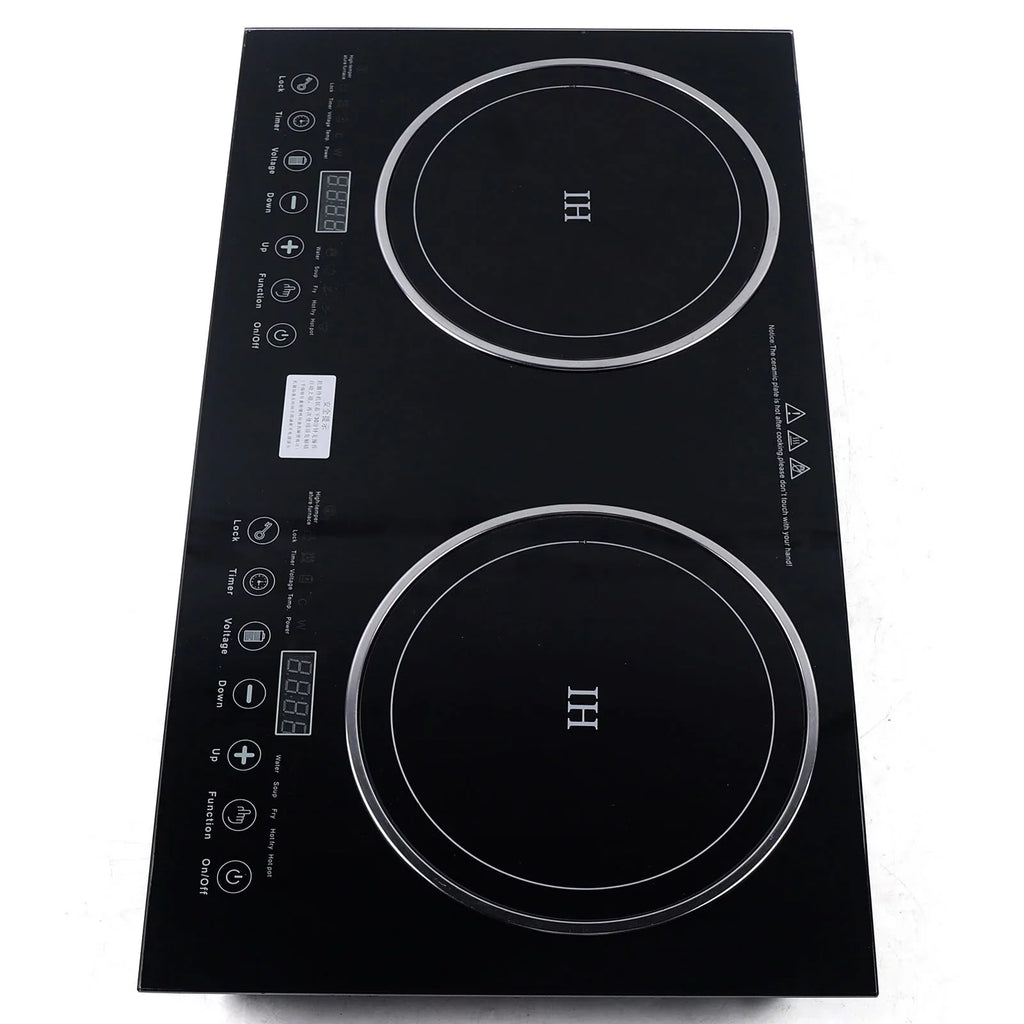 Digital Dual 1200W Burner Cooktop Sensor Cooker Touch ANQIDI Countertop Stove Cooker+1400W Ceramic Portable