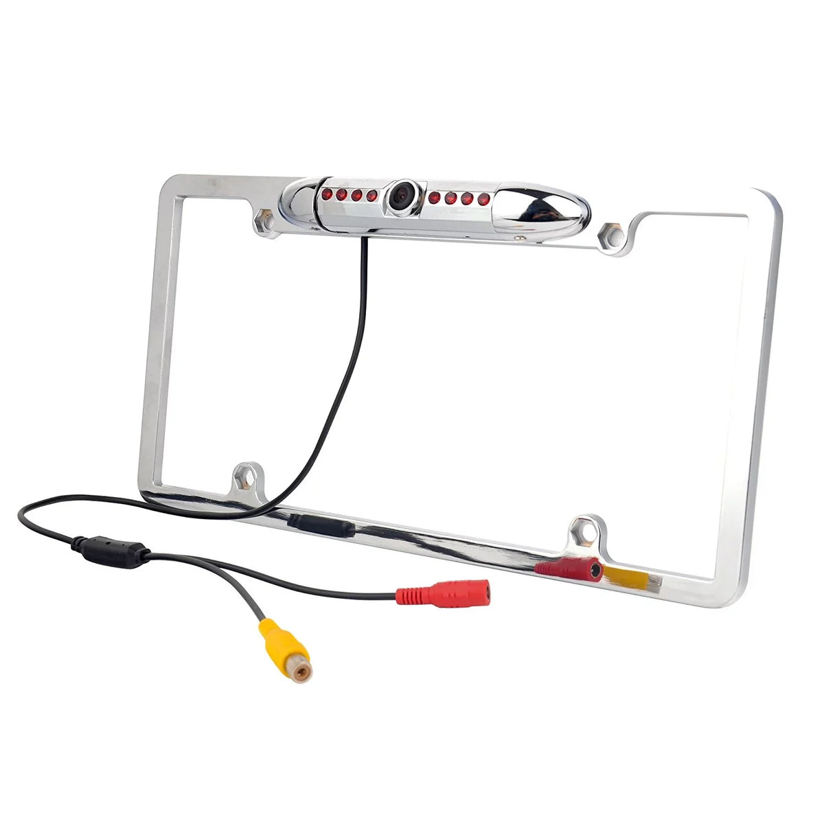 REAR VIEW NIGHT METAL FOR PIONEER AVIC-F50BT CAMERA - CHROME FRAME COLOR VISION