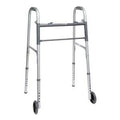wheels, Capacity 2 Button Walker lb ProBasics Weight Adult Steel 350 w/