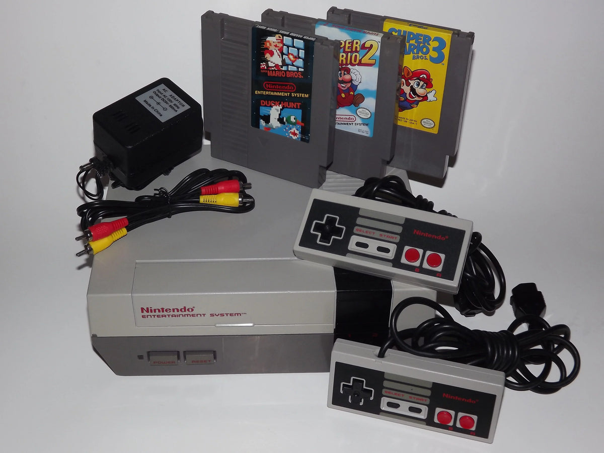 2, Installed and Super Entertainment 72 Bros connector NES Pin Mario 1, New 3 Nintendo System with Bundle