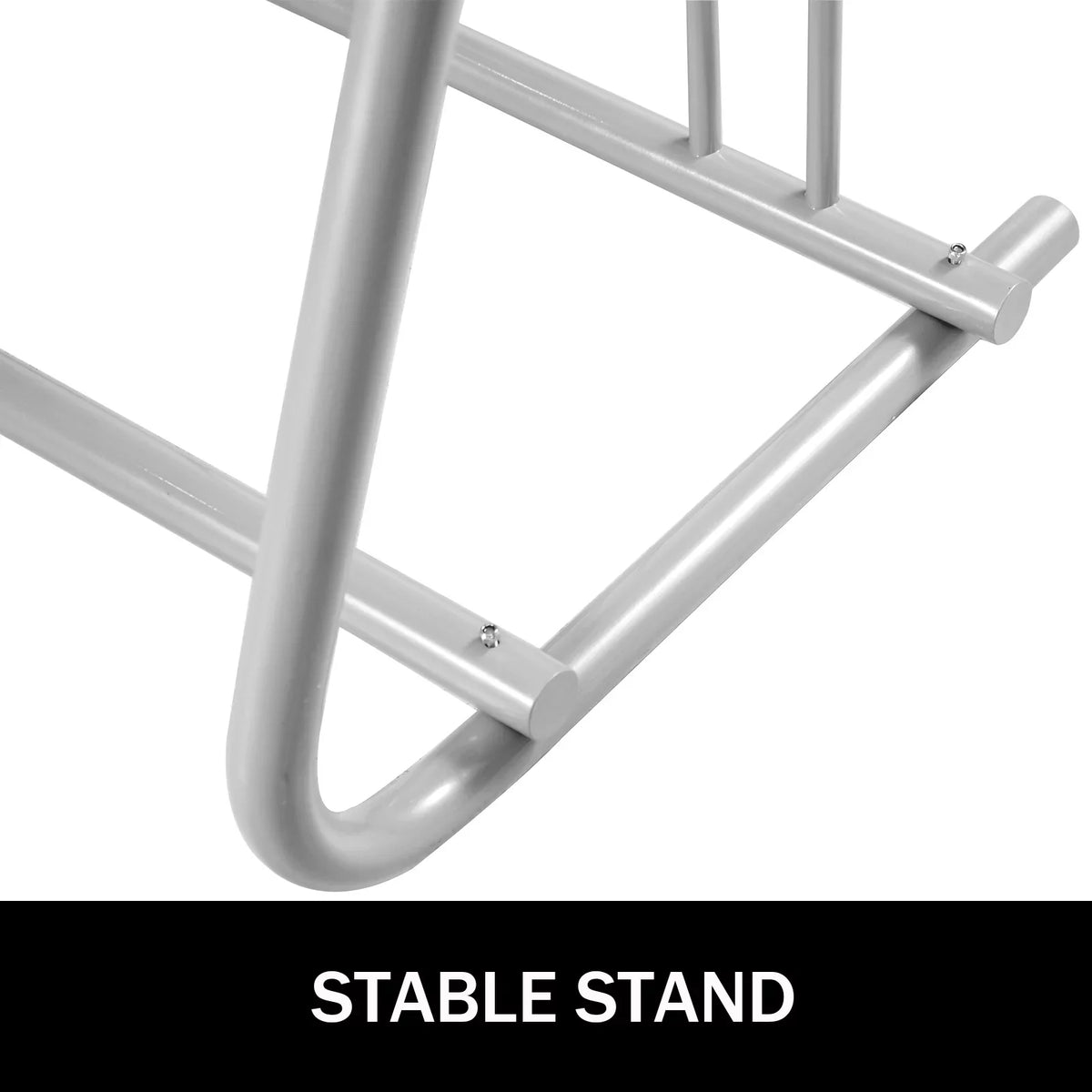 Single-Side All-Steel Rack, BENTISM Stand Bike Streets Length Floor Storage Rack, 111" Bike Yards Garages 9 Holders Grid for