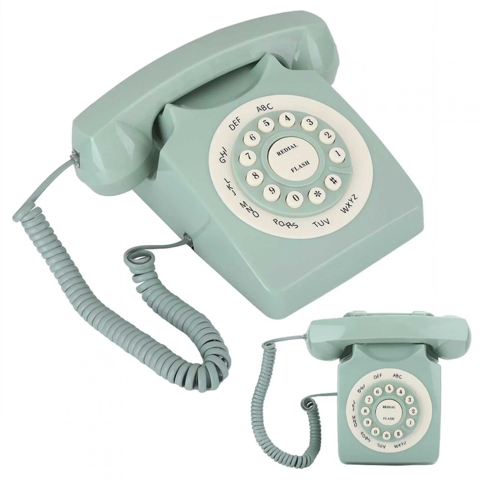 Telephone Landline Green Telephone Definition Antique Aigend Call Button European Vintag Clear - Large High