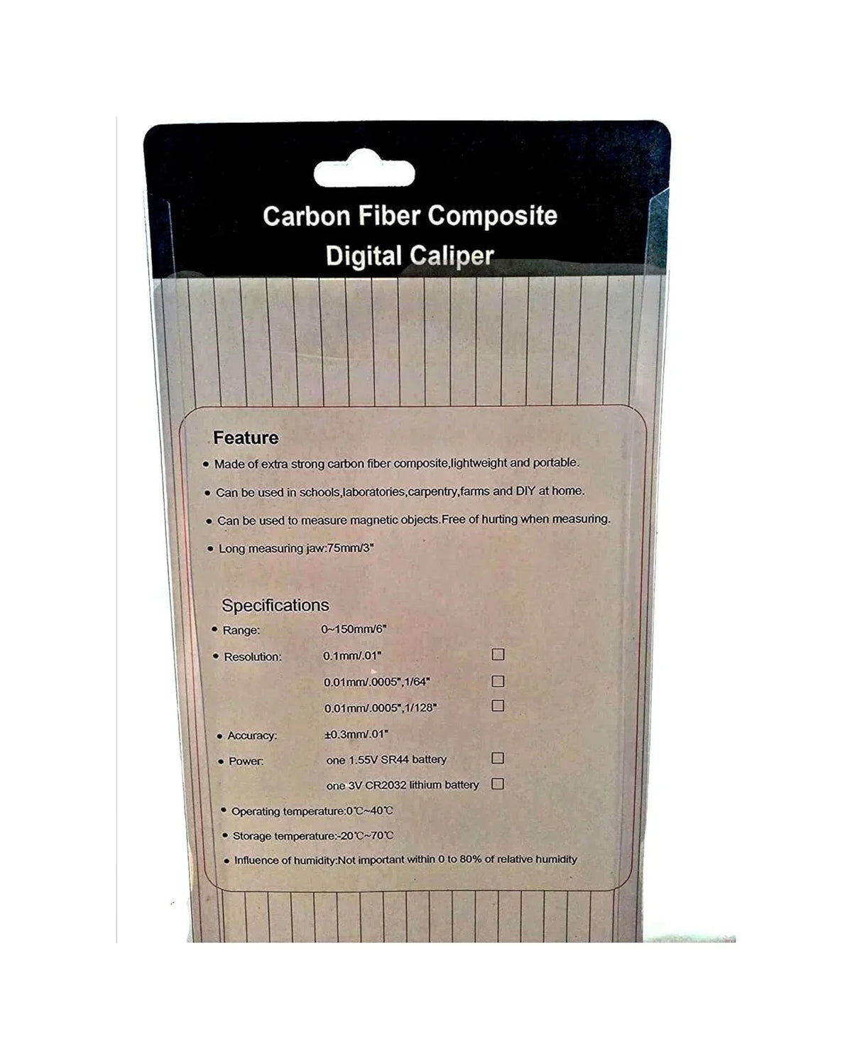 Long Digital Vernier 6" Caliper 150Mm Jaw