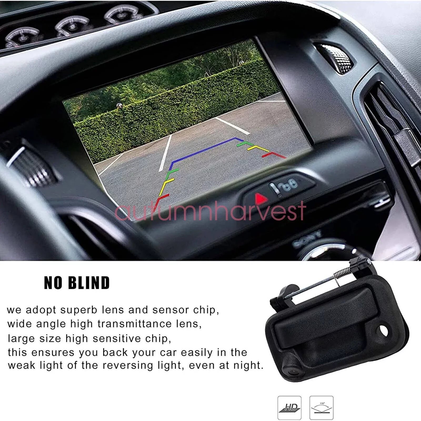 Camera Camera Tailgate Handle View with Backup Rear for F150/F250/F350/F450