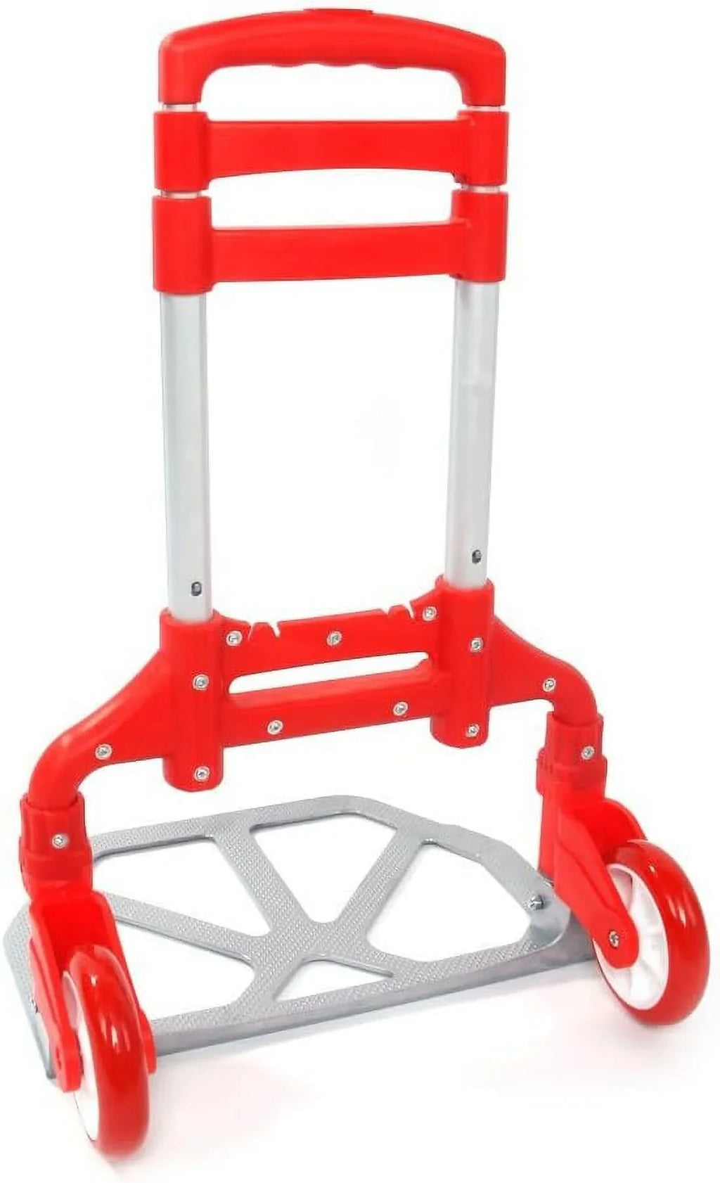 Hand Portable Collapsible Auto, Truck,Hand Folding Use lbs (75kg) Luggage Cart Home, for Office,Travel Dolly and Aluminium Push (Red) 165.35 Trolley