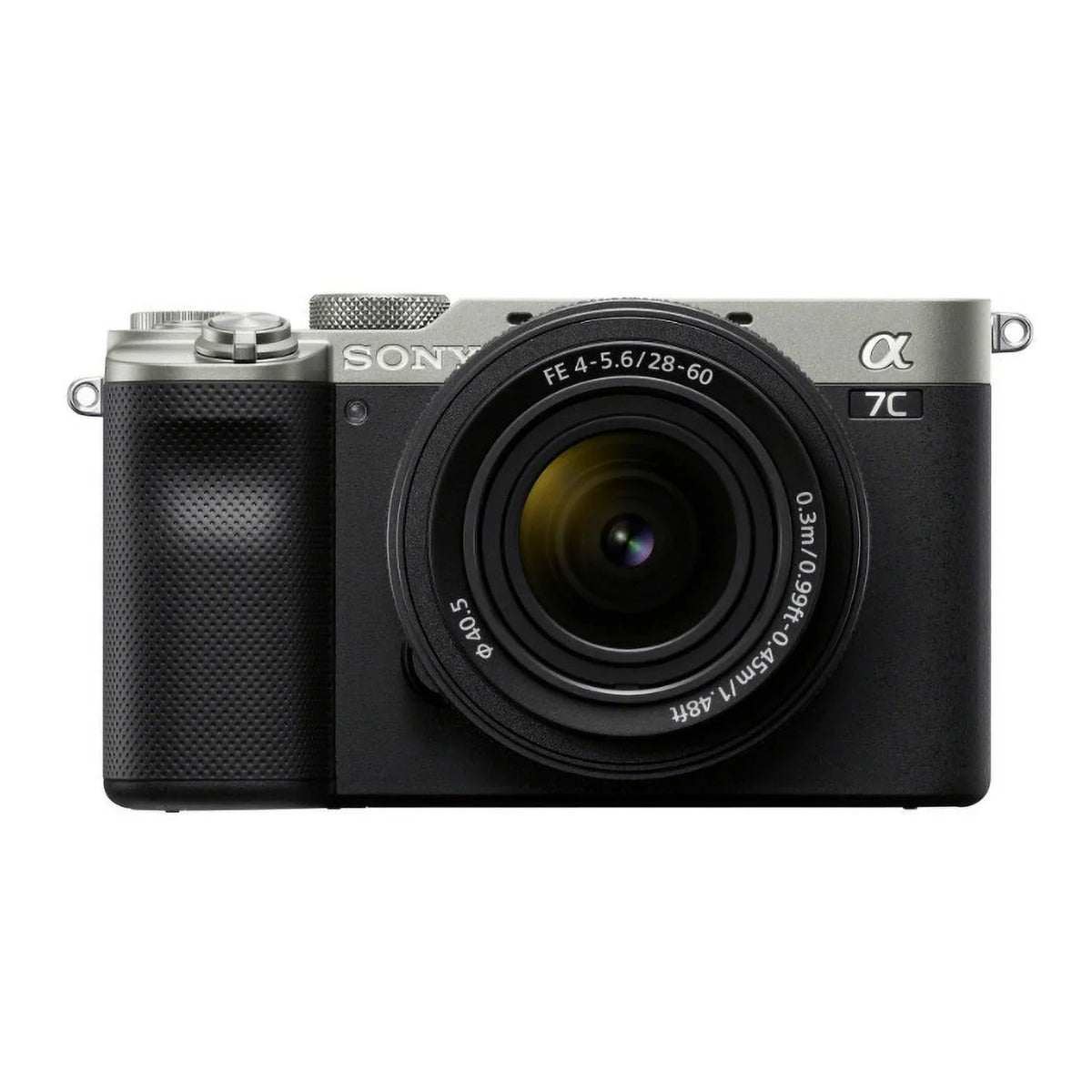 FE a7C Lens with (Silver) Bundle Alpha Camera Mirrorless Essentials 28-60mm