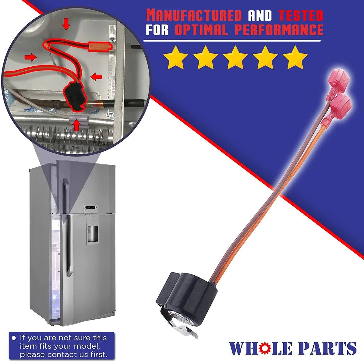 Defrost Replacement Thermostat Some 058966-000 # Terminator & - Compatible Whole With Parts Refrigerators Part Viking