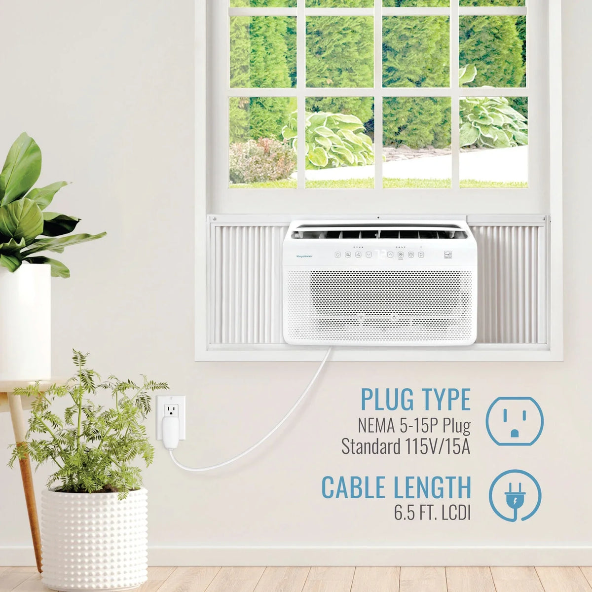 with 8,000 Mounted Inverter Window Control BTU Remote Conditioner Air Keystone