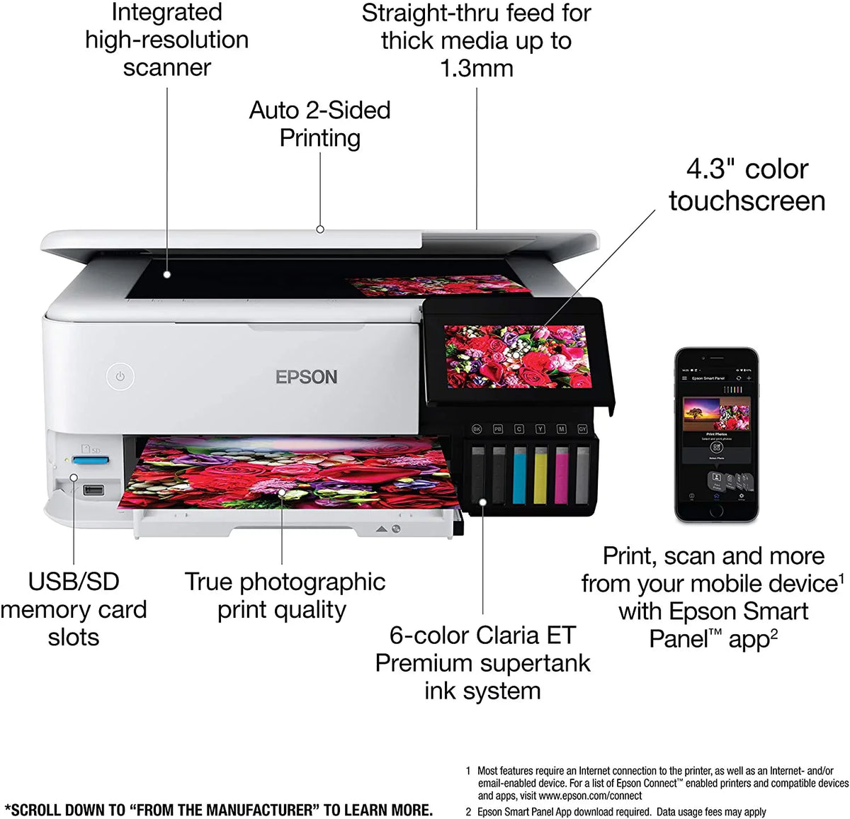 ET-8500 - Printer EcoTank C11CJ20201 White Photo All-in-One Epson