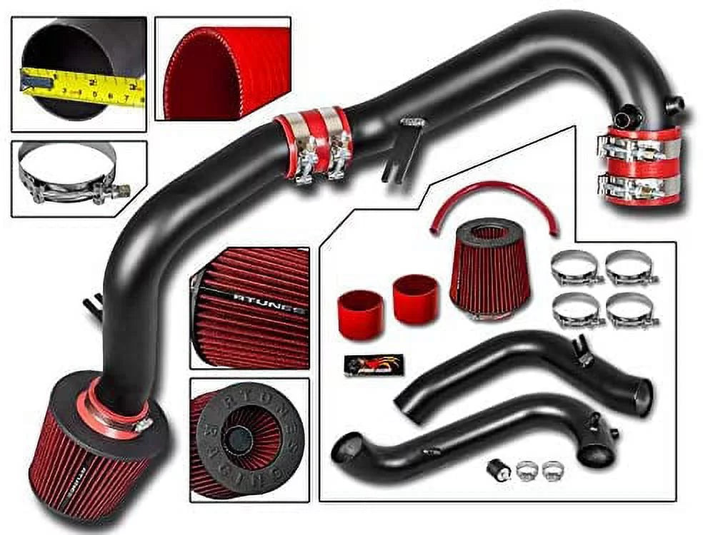 Rtunes EX LX Civic Air Intake Cold / Black Honda DX Racing 01-05 for /