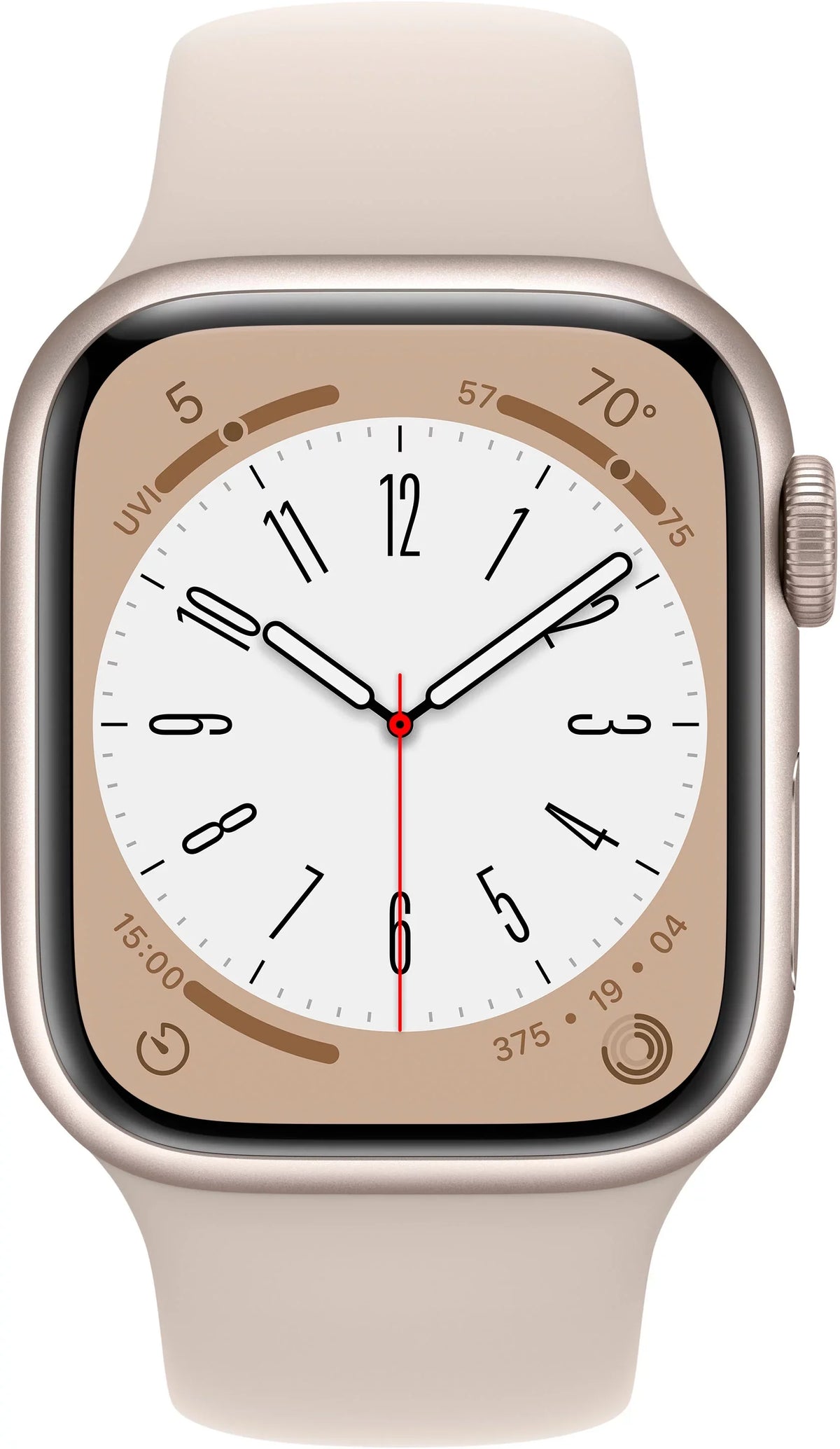 Restored Series (Refurbished) Starlight 3K762LL/A 8 8 41mm Watch Sport Starlight - Aluminum Band Gen