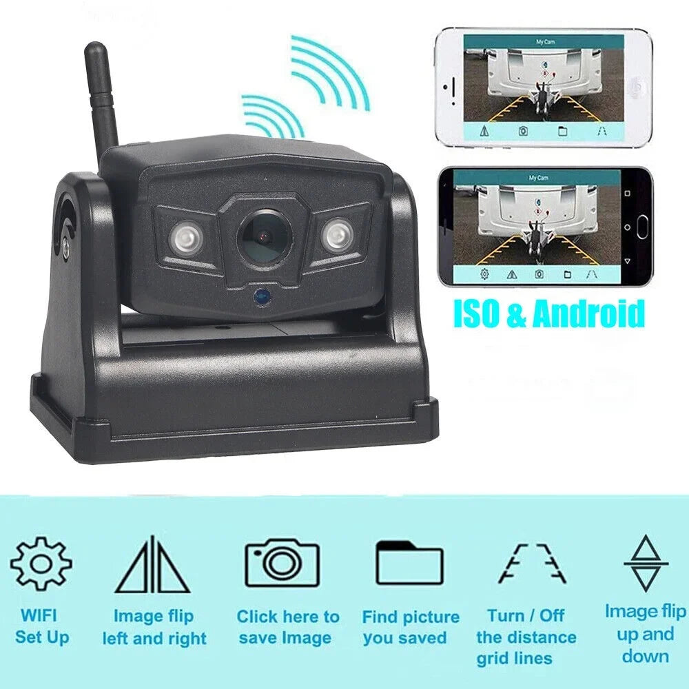 Backup Battery JahyShow Wireless, High-Capacity View Camera, Front/Rear Magnetic 9600mAh WiFi