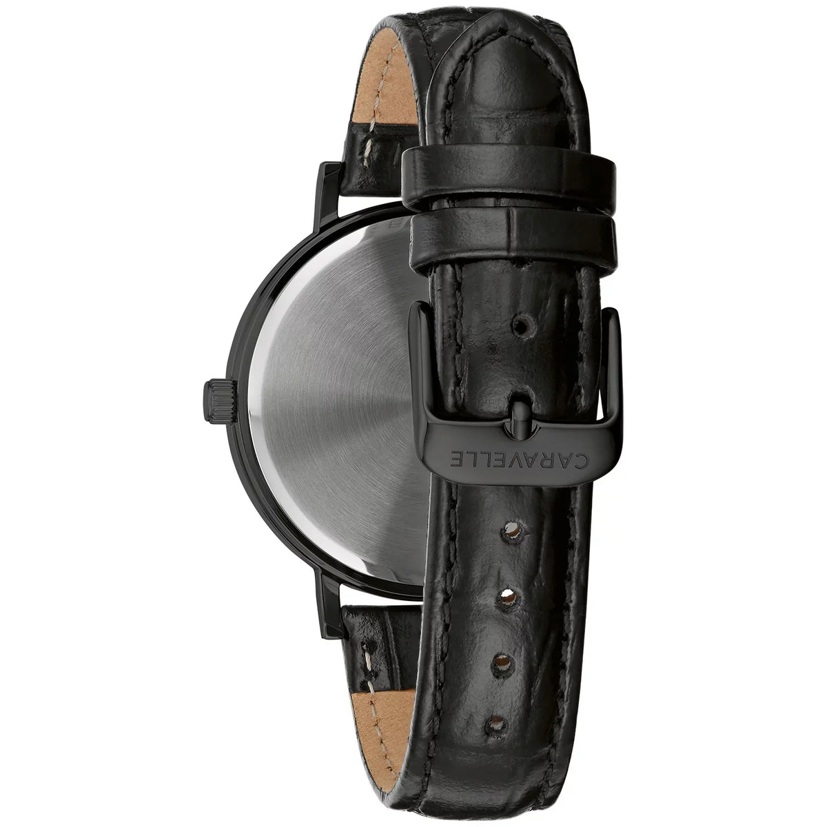 Watch Bulova Men's 45A148 by Caravelle Black Leather Strap