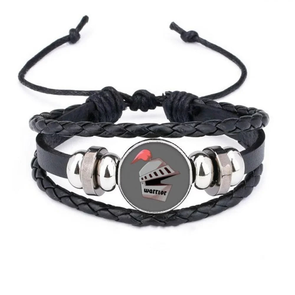 Rope Woven Wristband Braided Chevalier Corselet Animation Bracelet Leather