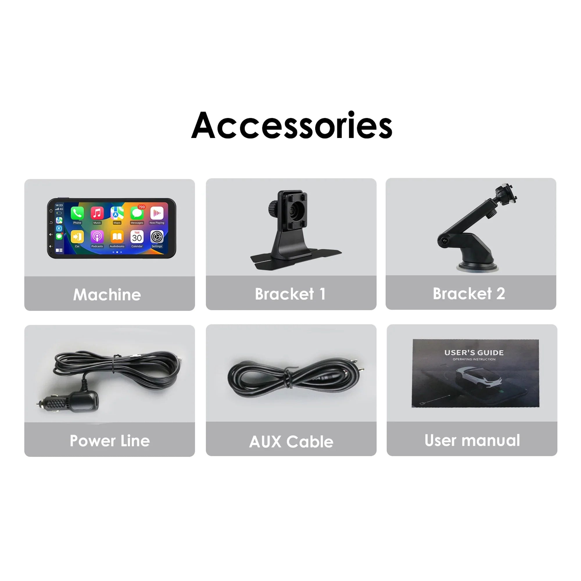 Auto Receiver Navigation Android Touchscreen Stereo Car Ossuret Radio Carplay Wireless 360° GPS With 6.25" Support Backup Audio Bluetooth Camera Adjustable