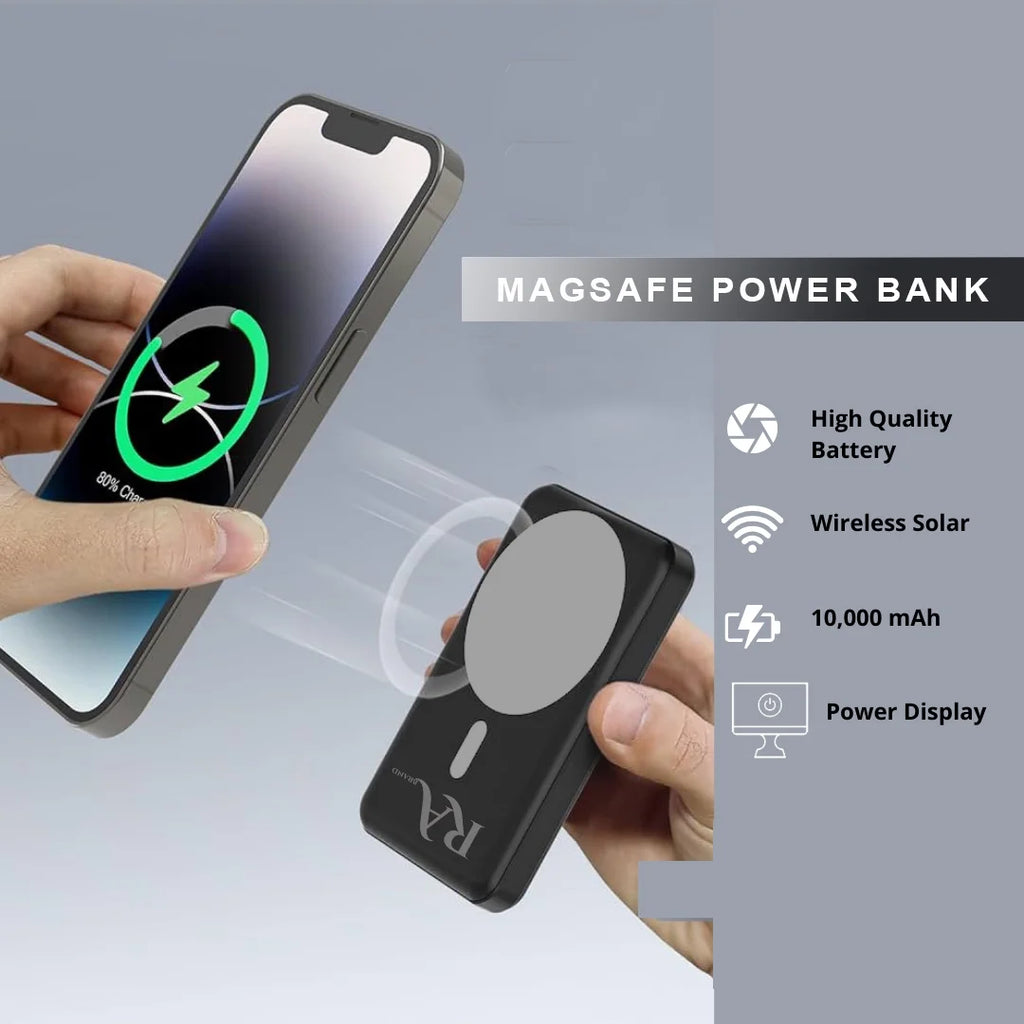 Magnetic Rabrand Fast 5000 Phone Solar Charger Portable Charging Magsafe Mah Bank, Wireless Power