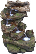 Garden Fountain Falls Mesquite Illuminated