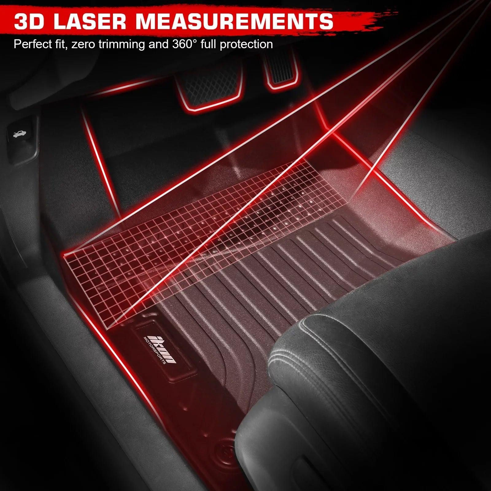 Interior 2022-2024 Trunk Mat, Anti-Slip Compatible Motorsports Storage 2nd Mats & Set 3D Row Accessories Floor climate All Honda Civic Black Floor Liners + Cover Full with TPE Ikon Front Waterproof