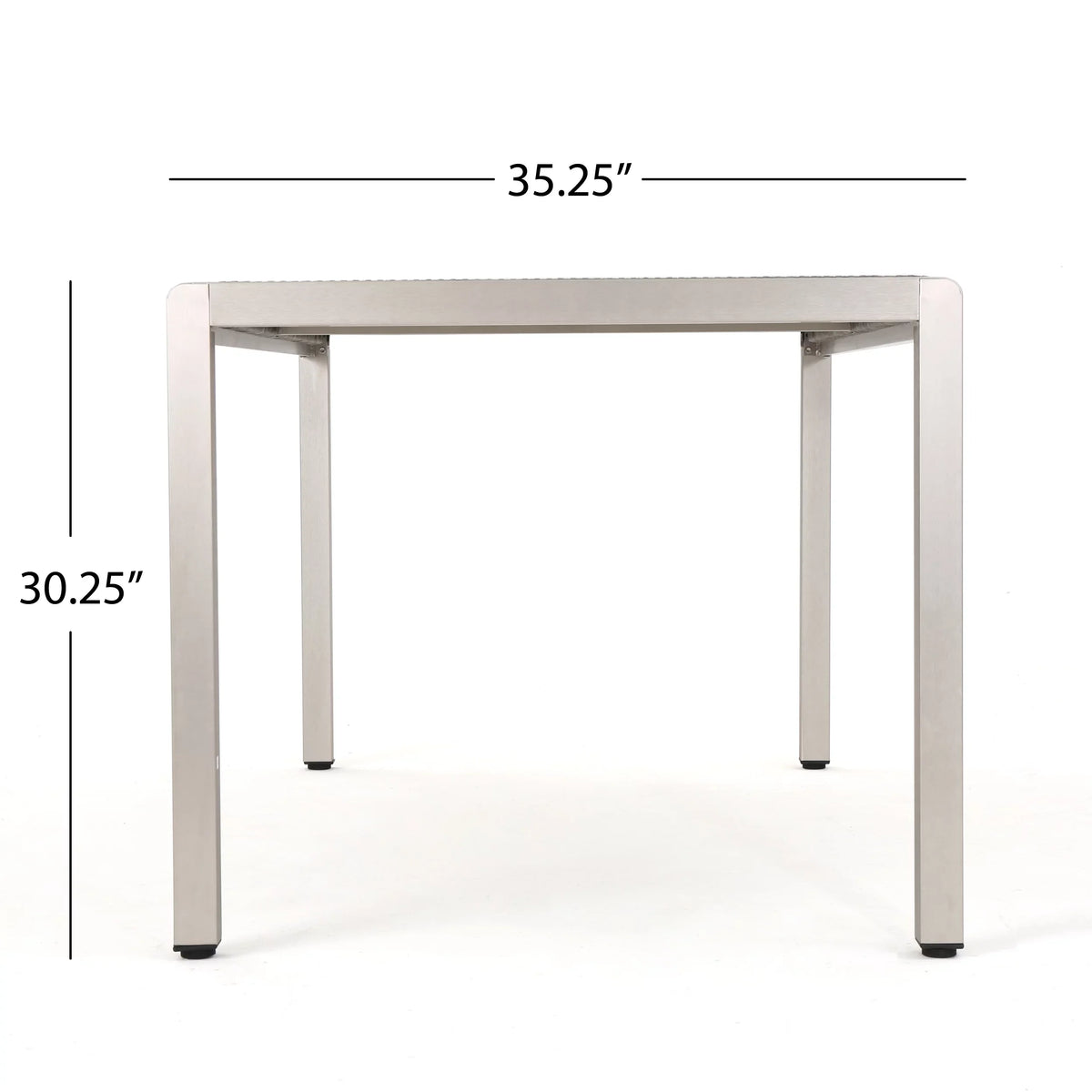 Bay exterior Grey Dining Coral with Wicker Table Top, Aluminum