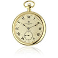 Open Face Watch Unitron Stainless Enterprise IP-Plated Gold Pocket Dial Steel