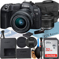 Lens Accessory SanDisk R8 + Canon Card 32GB + ZeeTech LED with Mirrorless Memory + Camera Flash 24-50mm Case RF Bundle EOS +