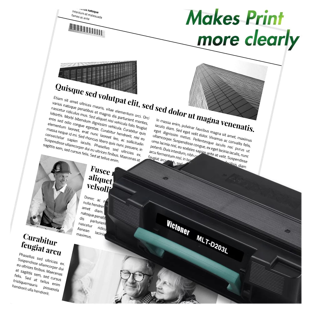 Black Ptiner 3-Pack ProXpress MLT-D203L M3820DW for SL-M3320ND Toner Use With Victoner M3820 M4020ND M3820ND Compatible