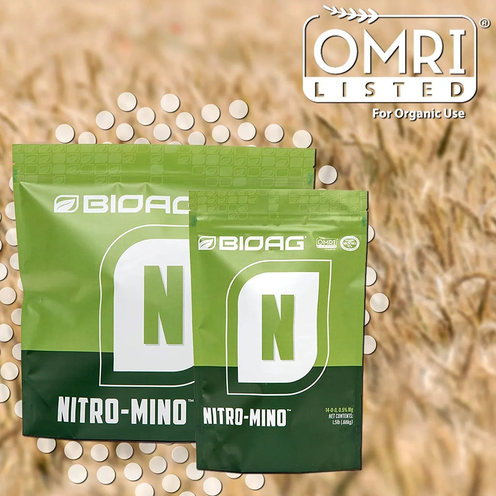 Powder Soluble by Nitro-Mino Nitrogen - BioAg - 4 & Fertilizer Acids liquid Amino lb bottle