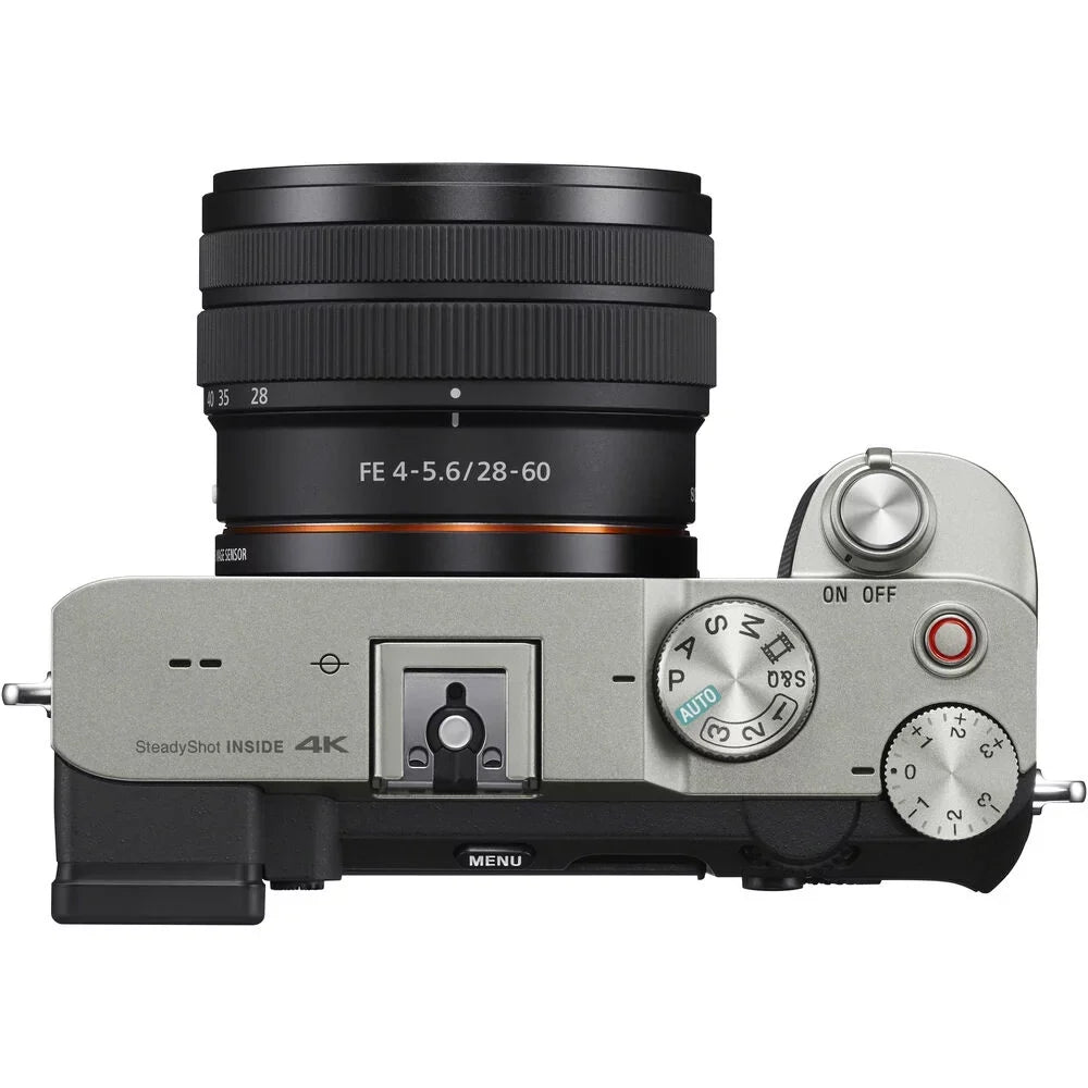 Silver a7C 28-60mm Camera Basic Mirrorless Bundle ILCE7CL/S W/ Alpha - Lens