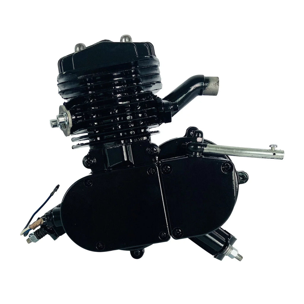 Air-Cooled 2-Stroke Petrol Assembled 80cc Black Full Single Bicycle Engine Bike Gas Motorized Motor Cylinder Miumaeov