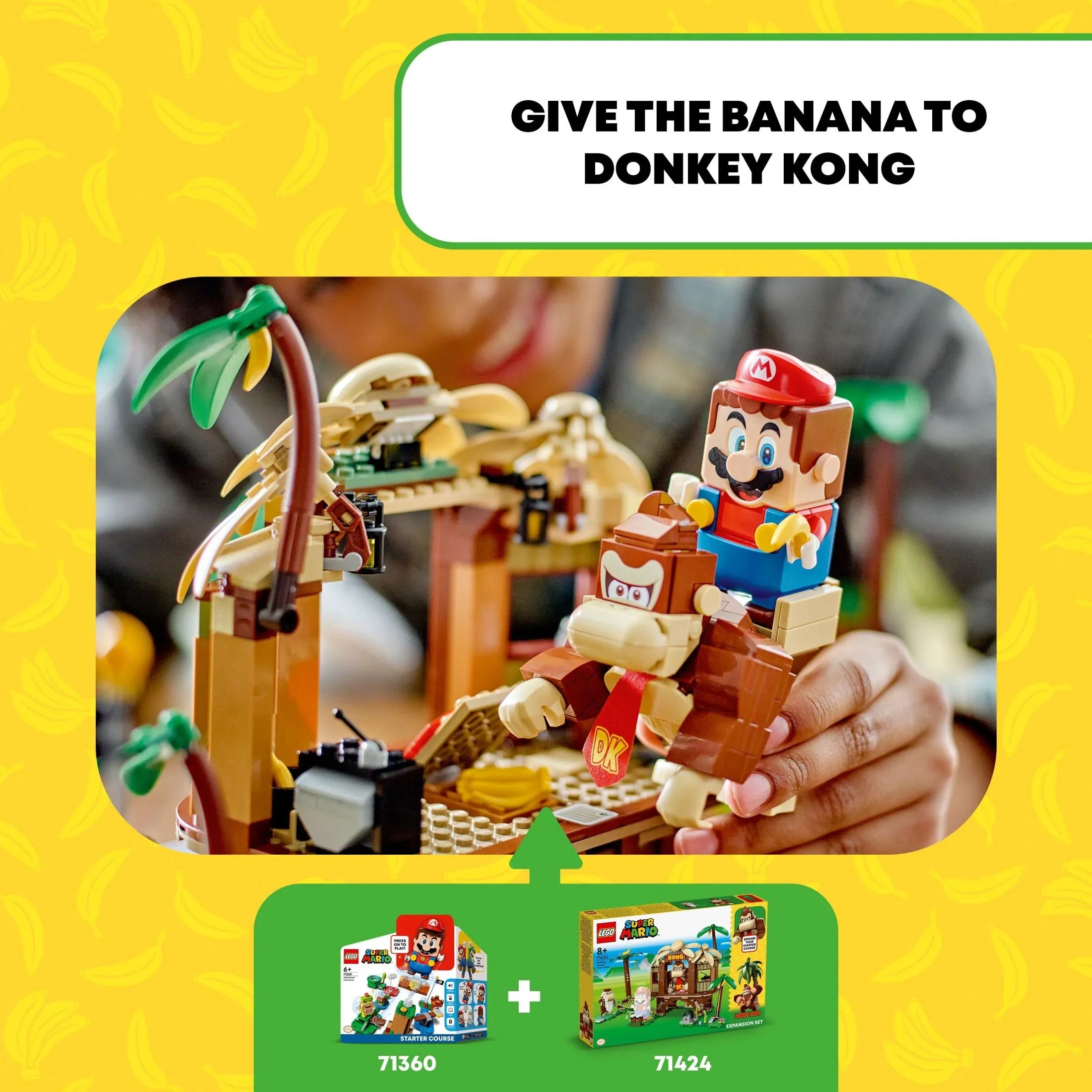 with Collectible Buildable Super and Set, Mario Kong for 71424 House Gift Game Fun Super 8-10 Donkey Figures Tree Cranky 2 Expansion LEGO Kong, Birthday Year Donkey Kids, Kong’s Old Mario