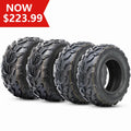 6PR Set 4 Tire Trail Front Rear Sand Tires All of ATV/UTV & Terrain 25x8-12 Road 25x10-12 off HALBERD