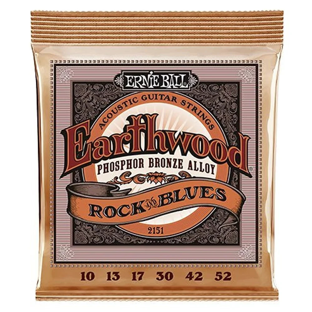 P02151 String Acoustic Bronze .052 .010 Phosphor Earthwood Ernie PACK - & Blues Set Ball Rock 4