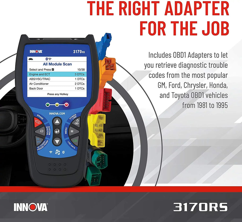 INNOVA Bluetooth Reader Scanner Vehicle 3170RS Code Diagnostic FixAssist