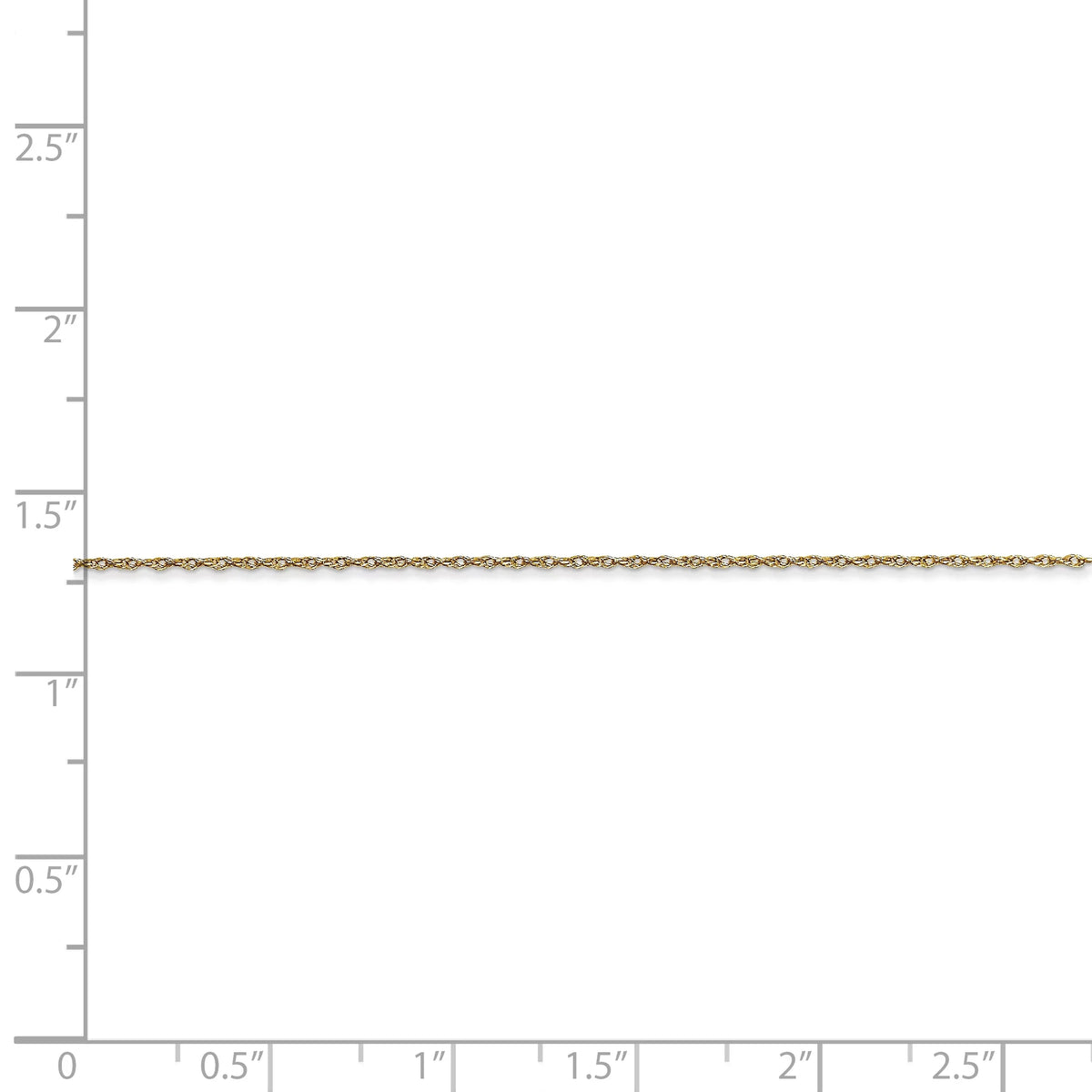 Gold Carded .5mm Cable Yellow Rope 10 Gold Chain Karat Primal