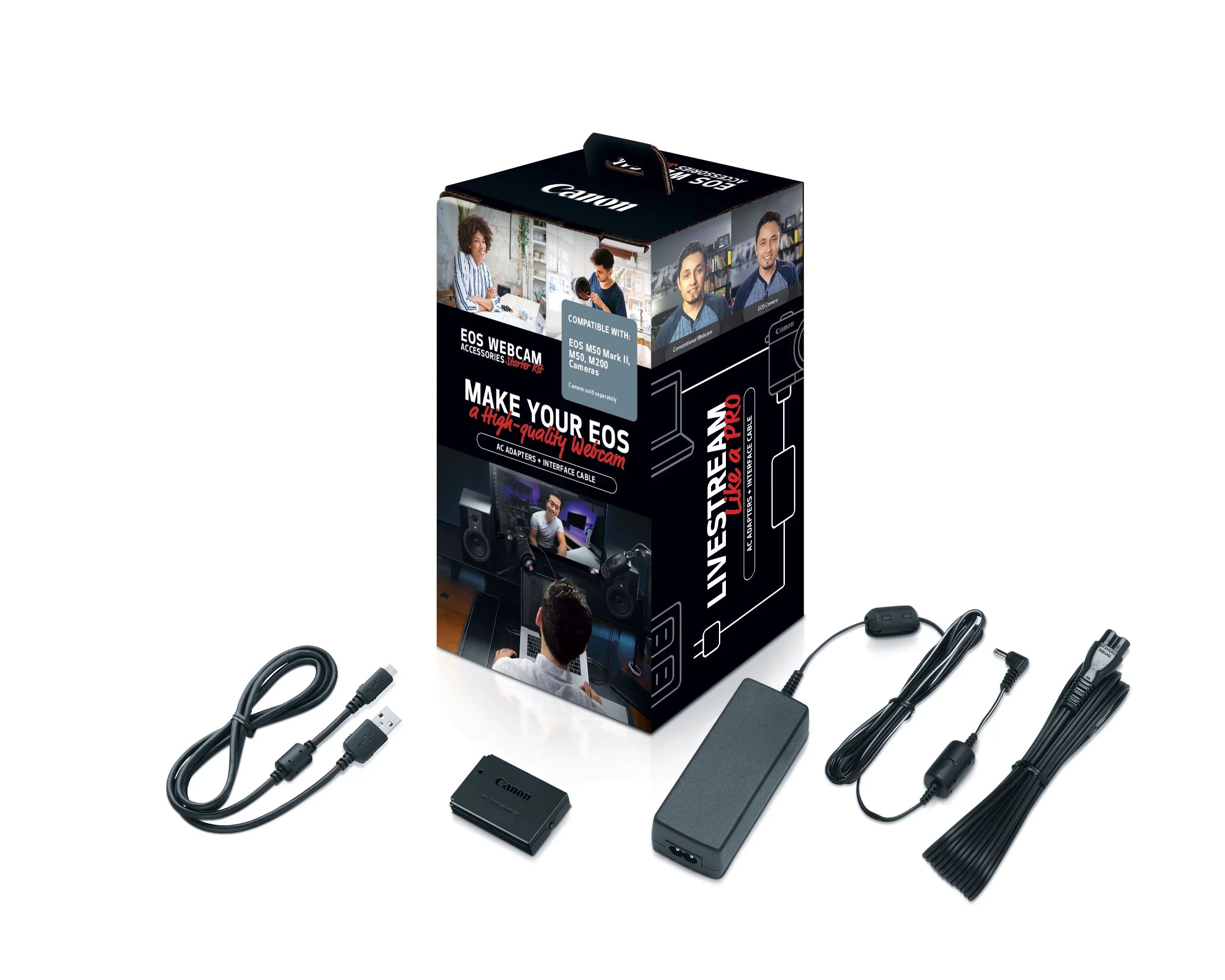 Startet MarkII, M200 Webcam M50 Kit Accessories for EOS EOS M50,