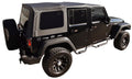 Door, Sailcloth Diamond Black 99935 RealTruck W/Tint Factory For 2007-2010 2 by Rampage Wrangler Replacement JK Windows Soft Top