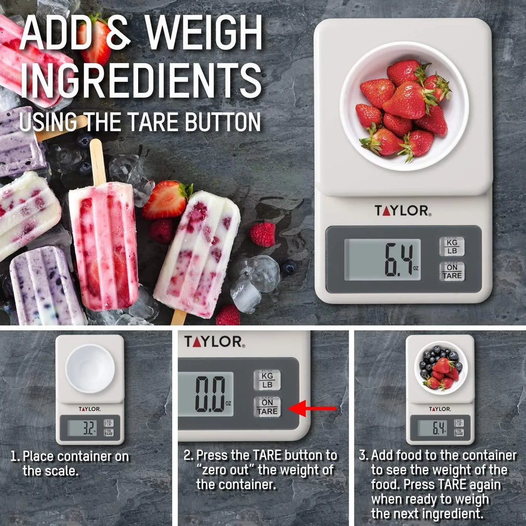 Products Taylor Scale Precision Compact White Digital