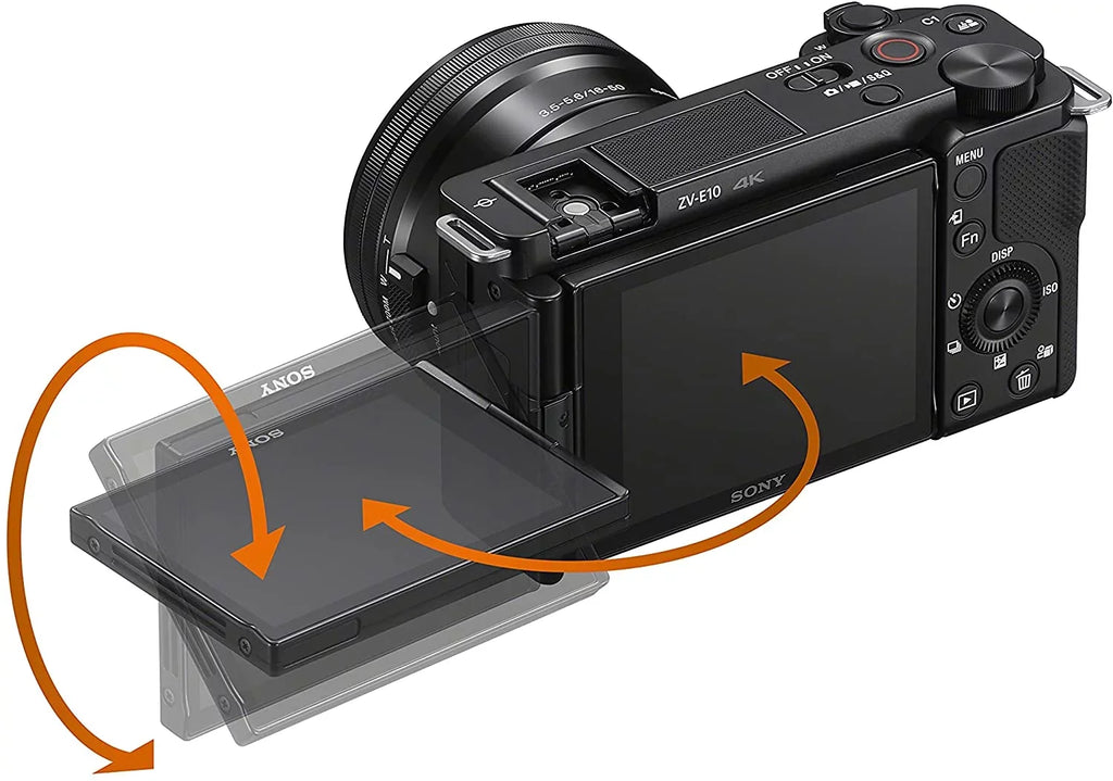 with Camera Lens, Alpha 24.2 1.97", Black Megapixel ZV-E10L Mirrorless 0.63",