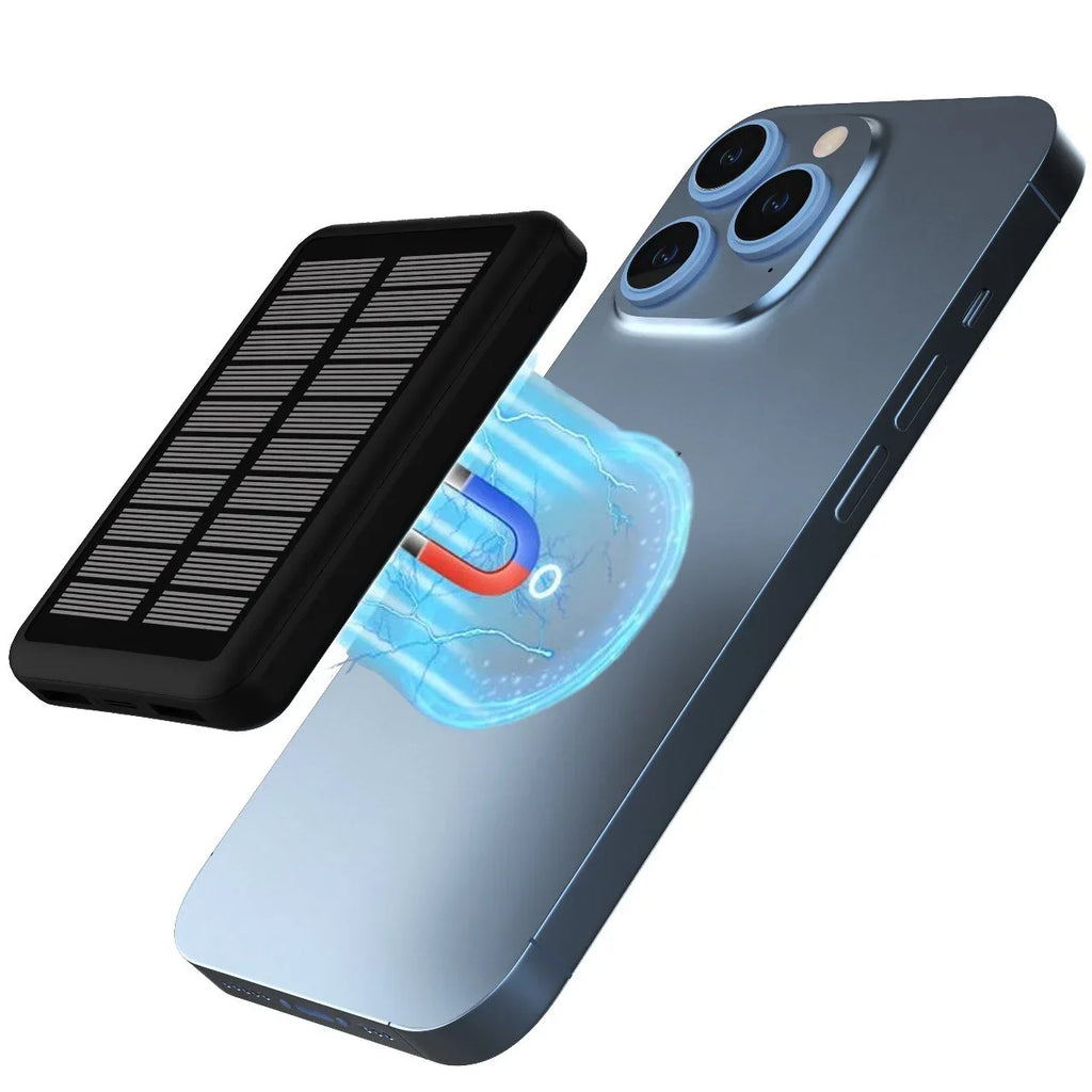 Magnetic Rabrand Fast 5000 Phone Solar Charger Portable Charging Magsafe Mah Bank, Wireless Power